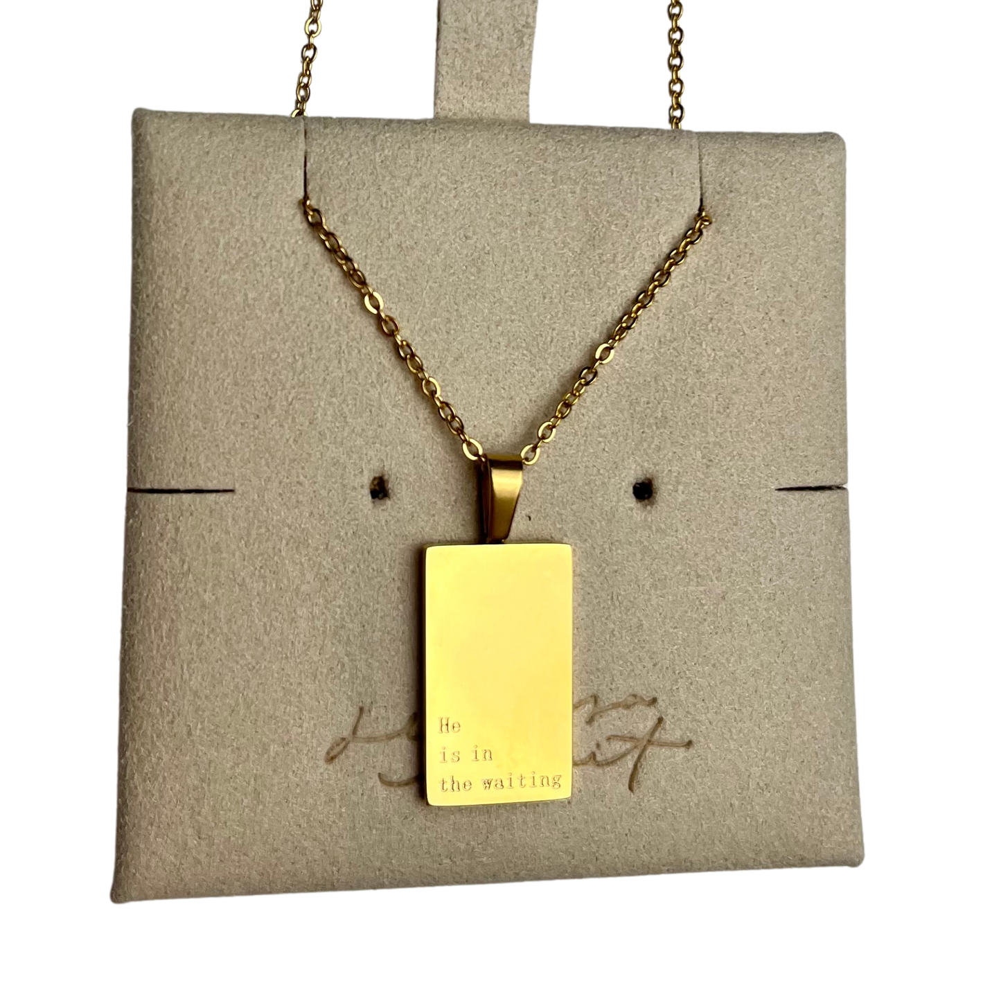 He Is In The Waiting Necklace
