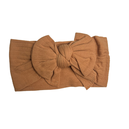 Layered Bow Headwrap In Rust