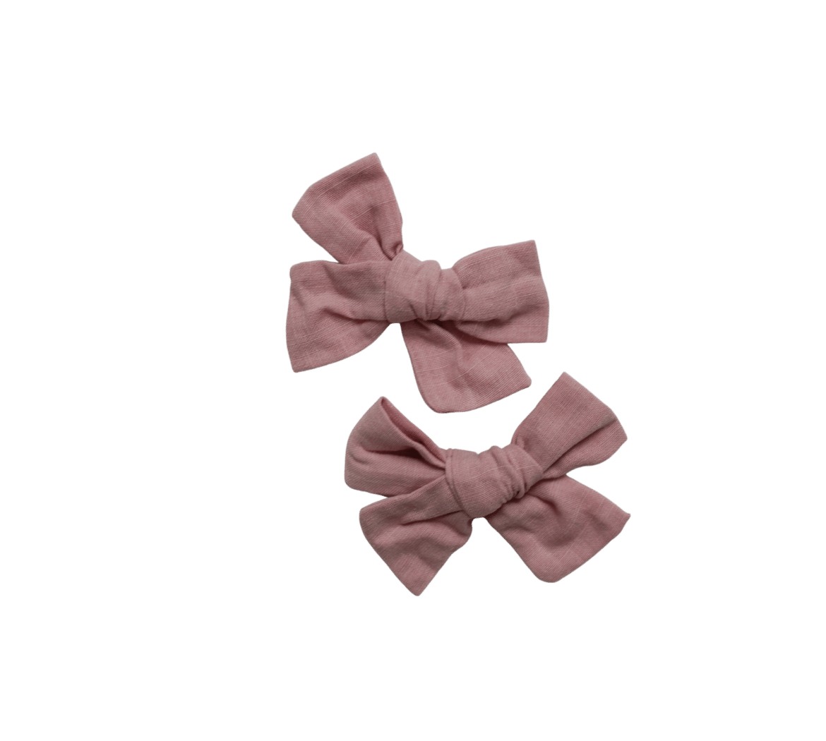 Clip Bow in Ballet Pink