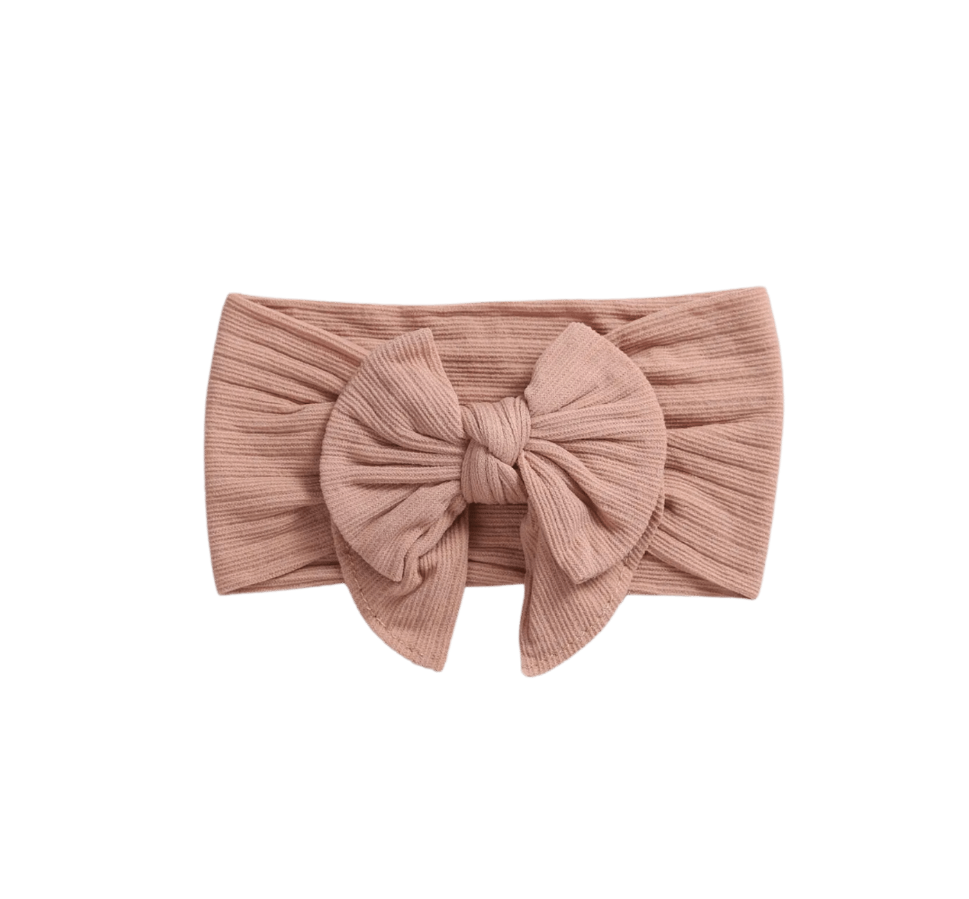 Layered Bow Headwrap in Dusty Rose