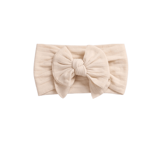 Layered Bow Headwrap in Natural